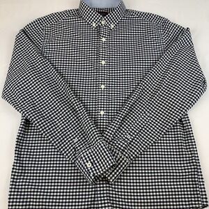 UNTICKit Shirt Men's Medium Slim Fit Blue And White Checkered